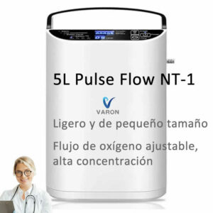 Concentrador portátil de oxígeno VARON 5L Pulse Flow NT-1