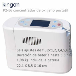 Kingon P2-E6 concentrador de oxígeno portátil